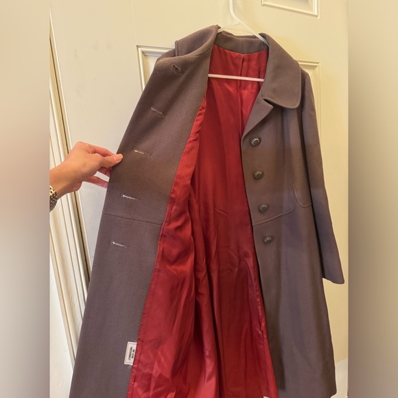 Women’s 1960’s Vintage coat Brown (Rare) Hand craft Made In Usa - Picture 2 of 16